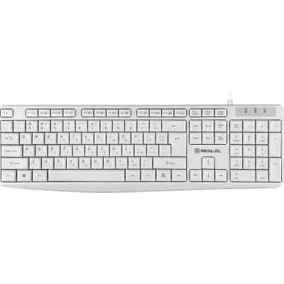 Клавіатура REAL-EL RK-513 USB White (EL123100047) Вінниця