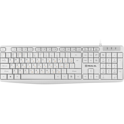 Клавіатура REAL-EL RK-513 USB White (EL123100047) Вінниця - фото 2