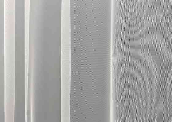 Тюль VR-Textil 1633т Грек-сетка с вышивкой и люрексом цвет Молочный с бежевым 300х270 см (42-0594) Киев