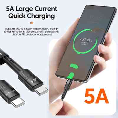 Дата кабель USB-C to USB-C 1.0m 100W black Essager (EXCTT1-XC01) Вінниця