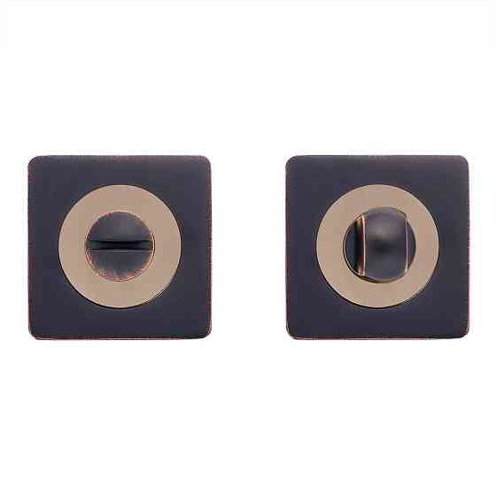 Сантехнічний фіксатор Gavrohe Z3-WC ORB/PB  (накладка на двері санвузла з поворотником) чорний з патиною/ золото Київ