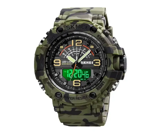 Чоловічий спортивний наручний годинник Skmei 1617 Камуфляж Вінниця