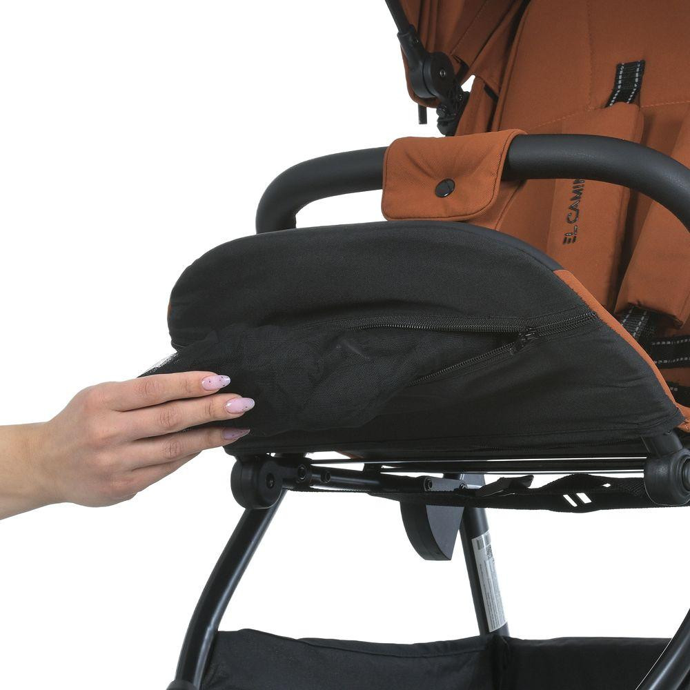 Коляска дитяча FIJI Ginger Orange прогулянкова з москітною сіткою та чохлом на Помаранчева (ME 1113-2) Чернигов - изображение 7