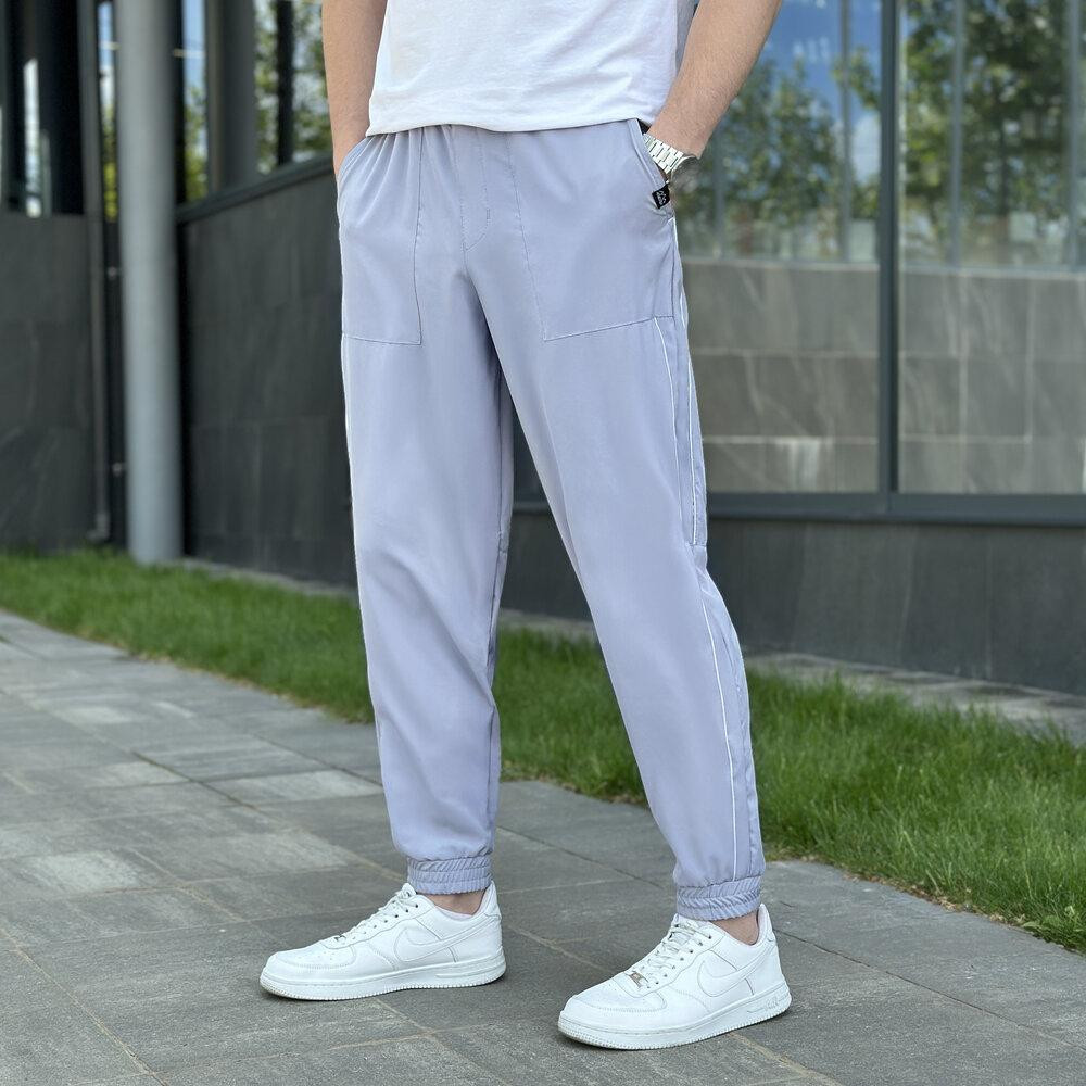 Чоловічі легкі джогери із софту сірі Pobedov Weekend Київ - фото 7