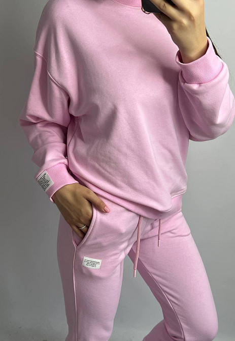 Костюм спортивний жіночий трикотажний Рожевий XL/XXL Харків - фото 7