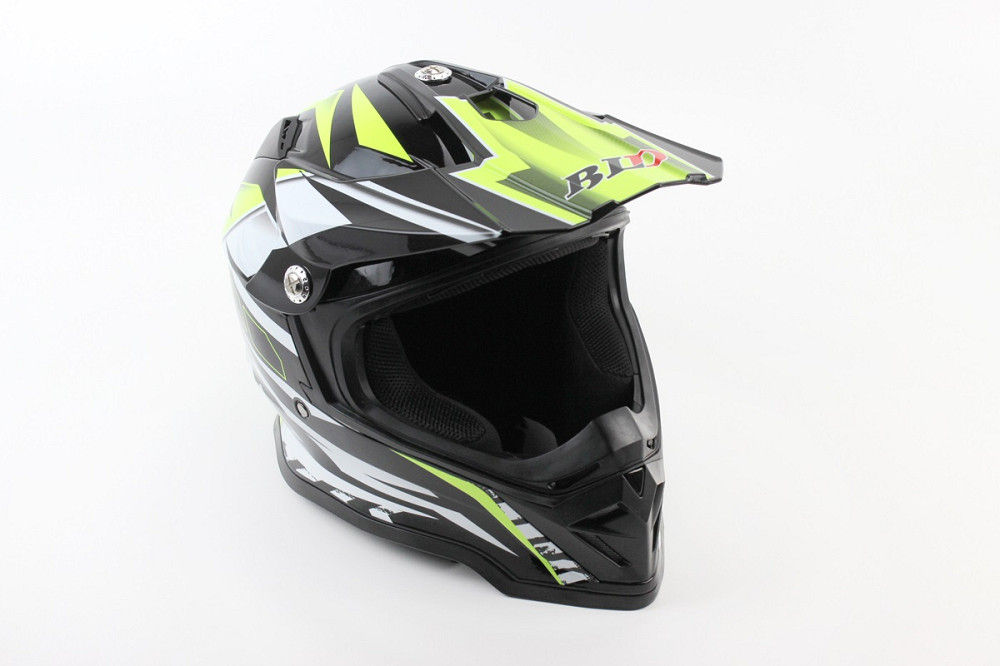 Шолом кросовий/ендуро/АТV BLD-819-7 М (57-58см), ЧОРНИЙ/НЕОНОВО-ЖОВТИЙ Киев - изображение 1