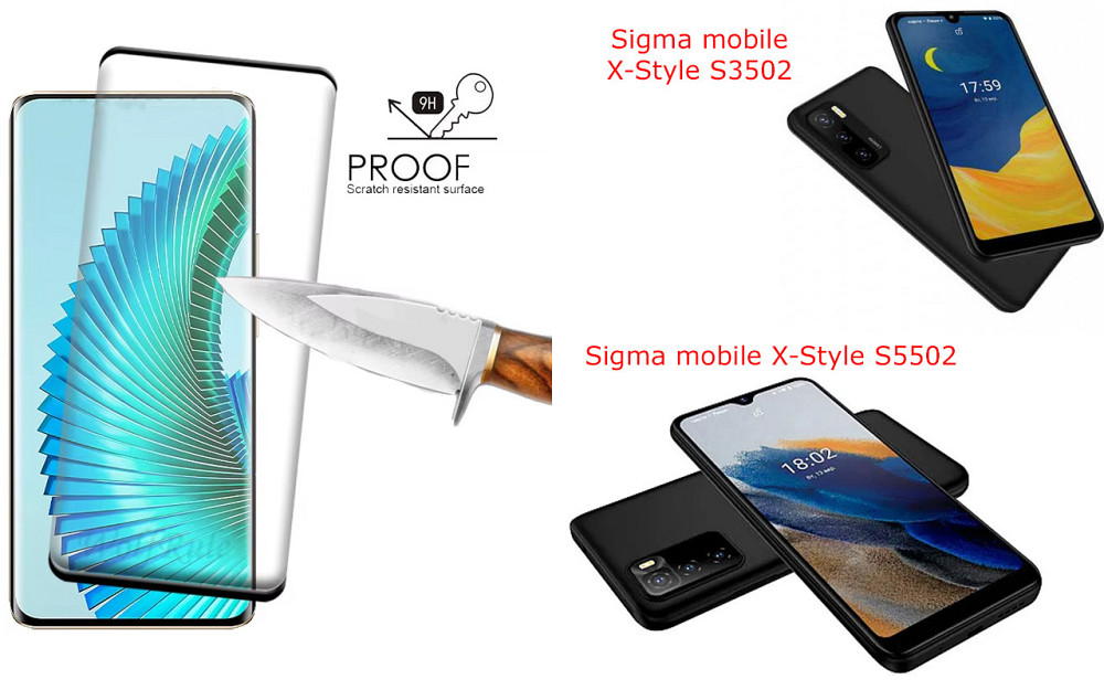 Захисне скло HyperGlass Pro для Sigma mobile X-Style S3502, X-Style S5502 – максимальна чутливість та захист Київ - фото 1