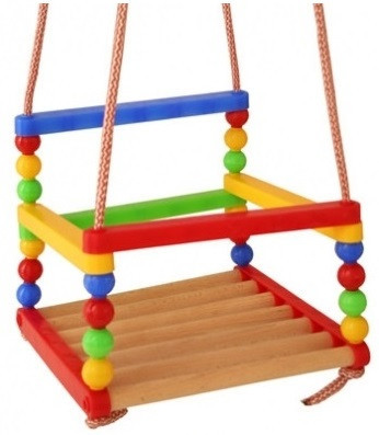 Підвісна гойдалка S0012 дерев'яна Вінниця - фото 1