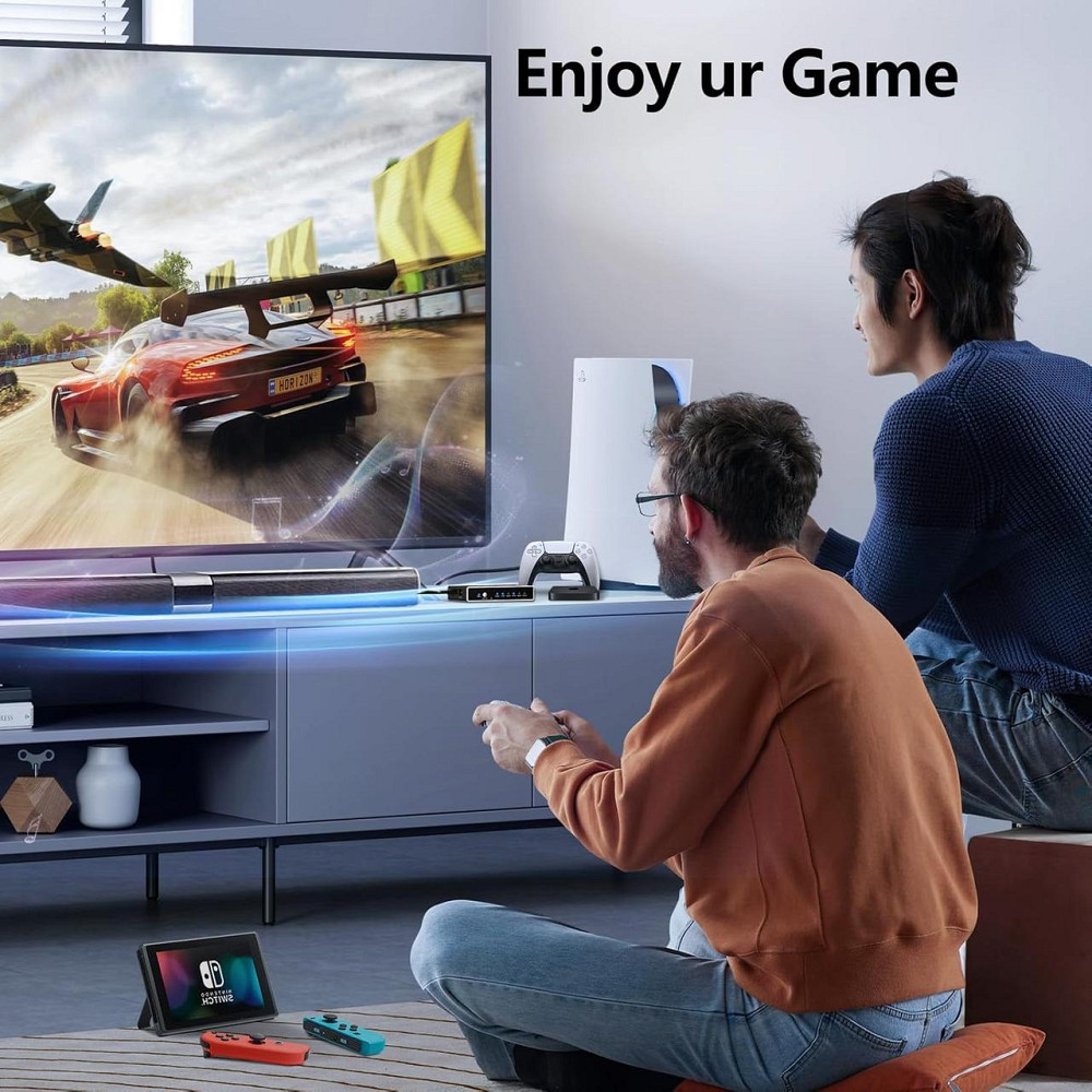 HDMI перемикач 5 вхід / 1 вихід 4K 3D High Speed з пультом для PS4 Xbox One Fire TV Apple TV Київ - фото 3