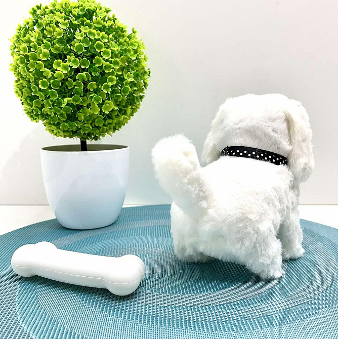 Собачка інтерактивна ходить видає звуки ворушить хвостиком у рюкзаку Біла (777-23B) Чернигов - изображение 3