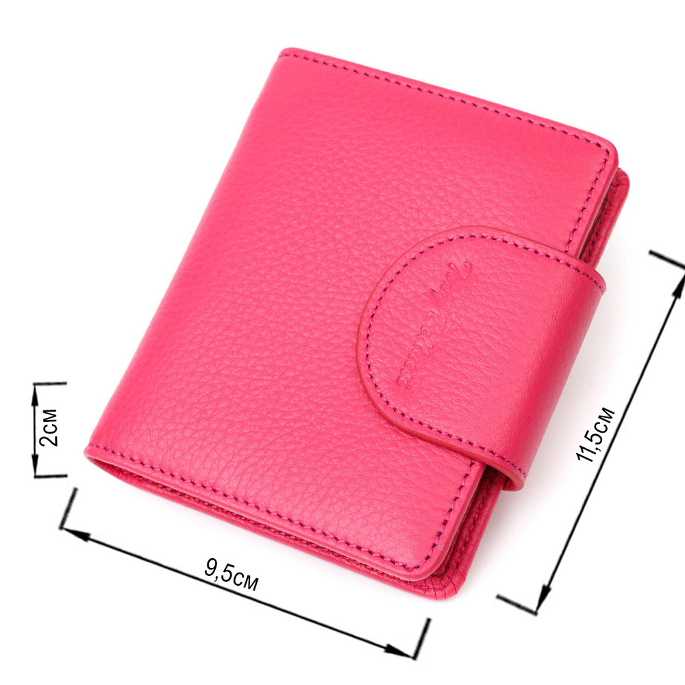 Кольоровий жіночий гаманець з натуральної шкіри Фуксія (Tony Bellucci) Київ - фото 7