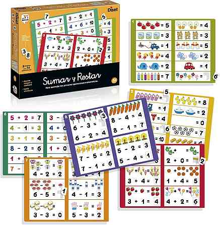 Іграшка Diset 68954 кольорова Навчальний набір для додавання і віднімання Вивчення кольорів Розвиваюча гра для 5 років Київ