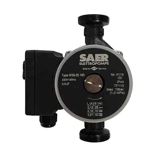 Насос циркуляційнний SAER W35-25 180мм + гайки Тернопіль