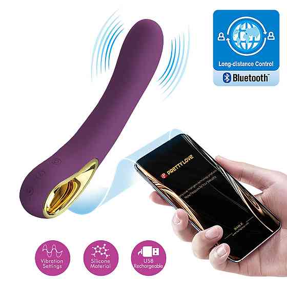 Смарт вибратор Pretty Love - Ethan Purple Mobile APP Control, BI-014412HP Sex Aura Киев
