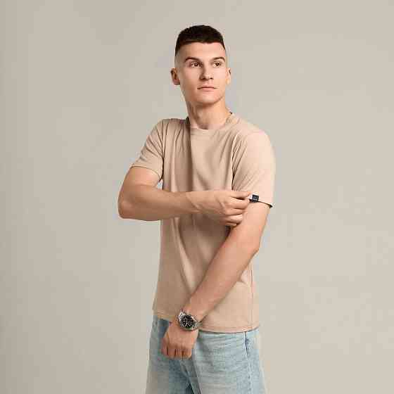 Мужская футболка бежевая Pobedov Peremoga Киев