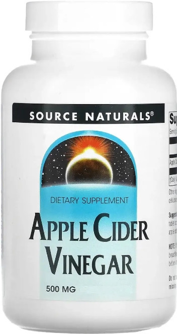 Яблучний оцет Source Naturals Apple Cider Vinegar 500 мг 90 таб Київ - фото 1