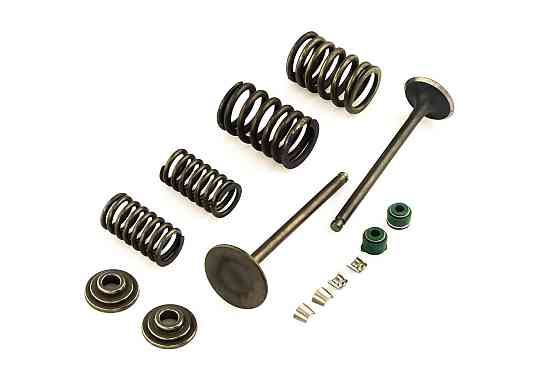 Клапаны (пара, в сборе) мотоцикл 4T CG 200 (L-90mm) Мукачево