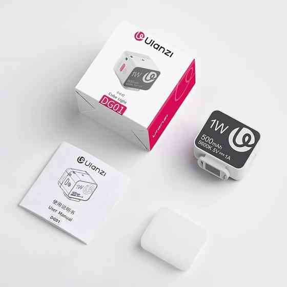 Міні накамерне світло з розсіювачем 5600К CRI 95+ білий Ulanzi DG01 Київ