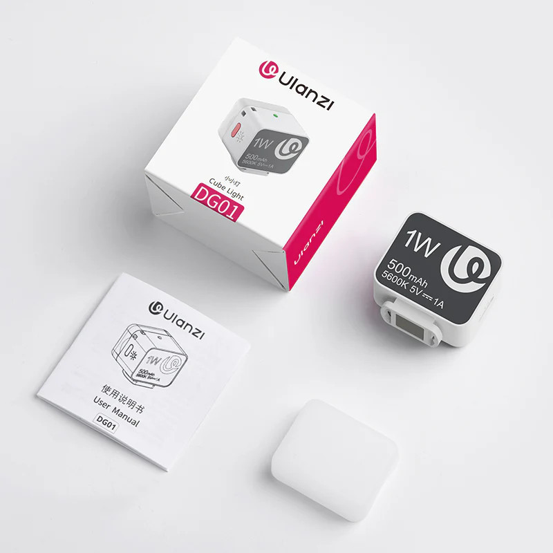 Мини накамерный свет с рассеивателем 5600К CRI 95+ белый Ulanzi DG01 Киев - изображение 5