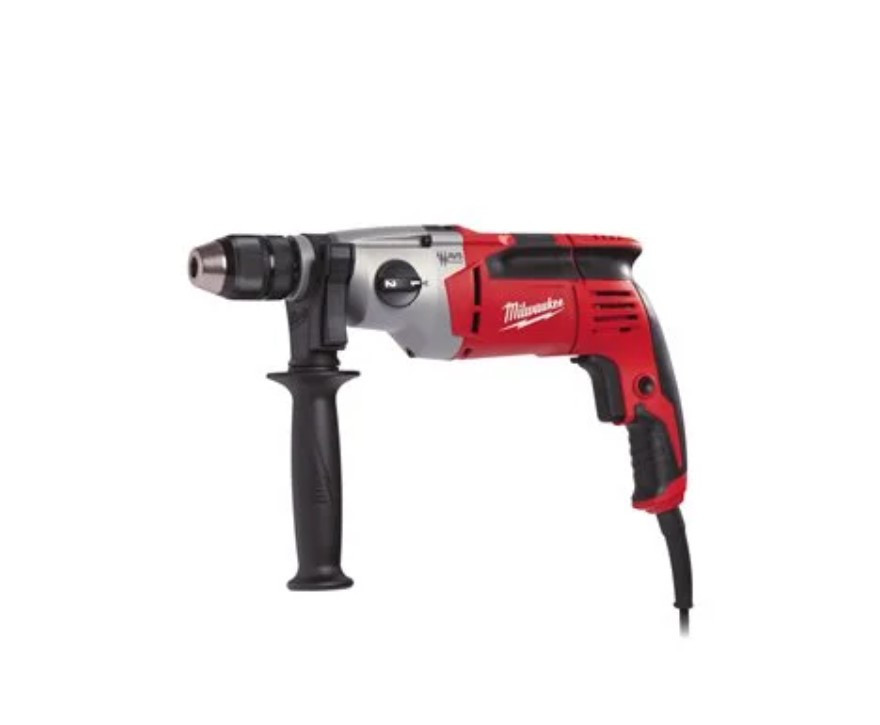 Дриль з ударом двошвидкісний MILWAUKEE, PD2E 24 R, 1020Вт (60Нм) (бічна рукоять, HDкейс) Одеса - фото 3