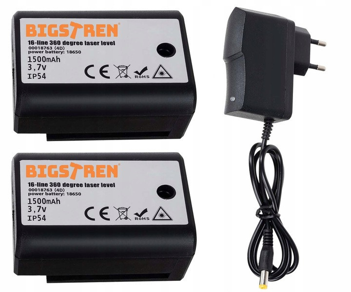 Лазерные уровень 360° 16-строчный на 3 лазерных окна Bigstren (18763) Аккумулятор 150 мАч Нововолынск - изображение 7