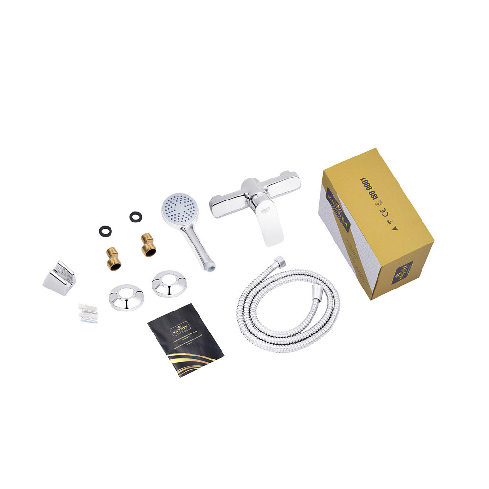 Змішувач для душу Kroner KRM Main - C050 з душовим гарнітуром Київ - фото 8