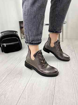 Черевики жіночі MENGTING 1185-2 срібні (весна-осінь, еко-шкіра) (2051) 37 Коломия