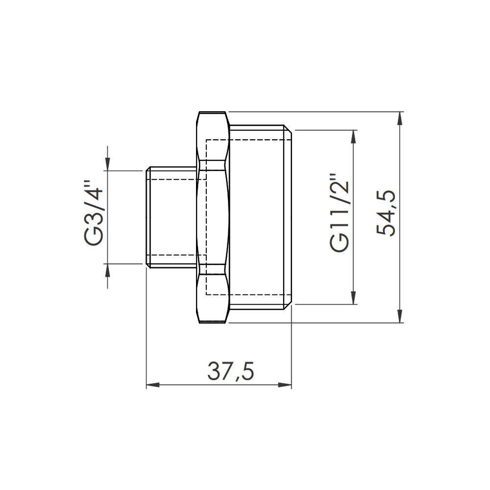 Ніпель редукційний Thermo Alliance Forte 1 1/2х3/4" SF3594020 Київ - фото 8