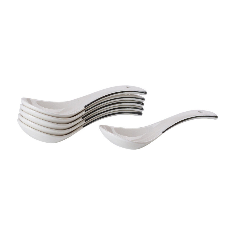 порцелянаовий білий столовий сервіз із 22 предметів на 6 осіб HP-15-1 Коломия - фото 7