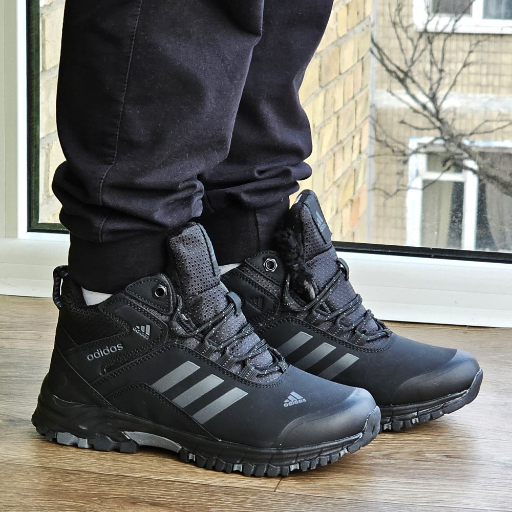 Зимние Кроссовки Adidas Climaproof с МЕХОМ Черные Мужские Ботинки Адидас (размеры: 42) - 59-4 Днепр - изображение 9
