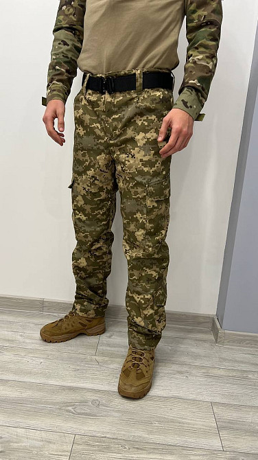 Тактические теплые штаны на флисе (Пиксель) 50 Киев - изображение 4