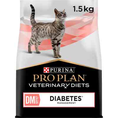 Сухий корм для кішок Purina Pro Plan Veterinary Diets DM ST/OX Diabetes Management Для регулювання надходження глюкози (цукровий діабет) 1.5 кг (76130 Вінниця