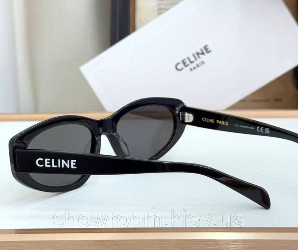 Женские солнцезащитные очки Celine (40279) black LUX Киев - изображение 3