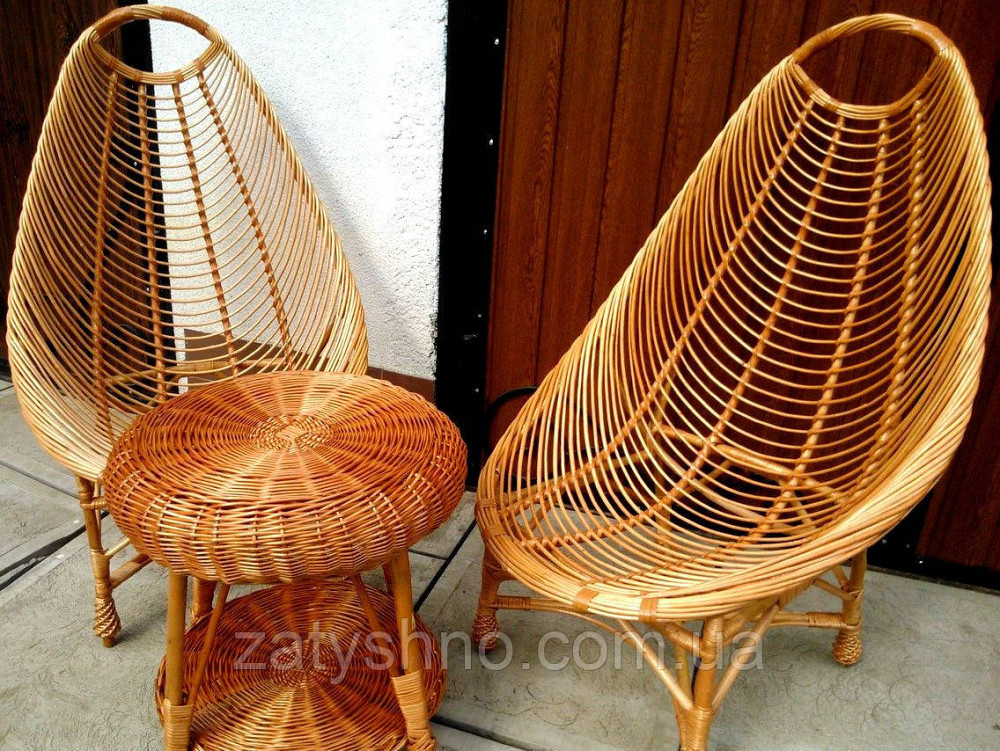Комплект плетених меблів для балкона Київ - фото 1