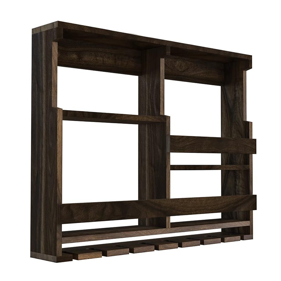 Настінна винна полиця "Наншен" капучино Миколаїв - фото 1