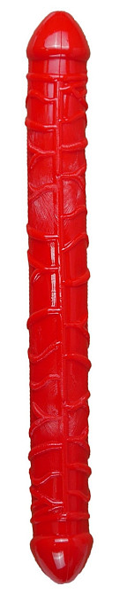 Двойной фаллоимитатор Boss Series: Flexible Double Dong Red, BS6700090 Sex Aura Киев - изображение 3
