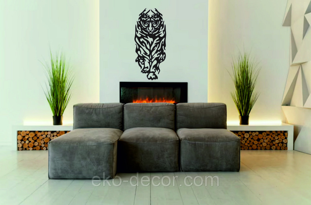 Настенный декор Панно «Тигр» Декор на стену 90*40 см, Черный Киев - изображение 5