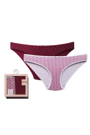 Женские хлопковые трусы слип 2 шт Shato F-LP 512 XL Киев