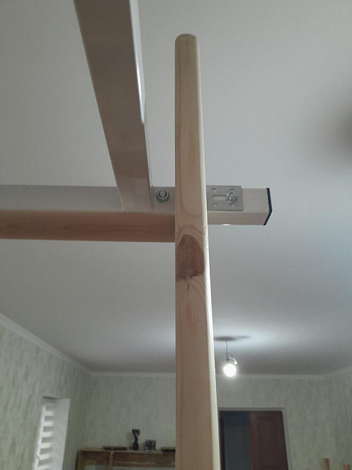 Шведська стінка Olimpic White спортивний дитячий куточок спорткомплекс з турником брусами для дітей тренажер Кам'янське - фото 8