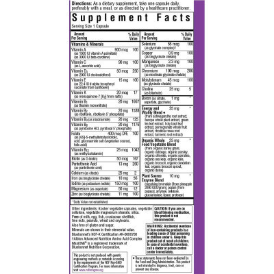 Мультивитамин Bluebonnet Nutrition Мультивитамины c железом, MAXI ONE With Iron, 30 вегетариан (BLB0110) Винница - изображение 2