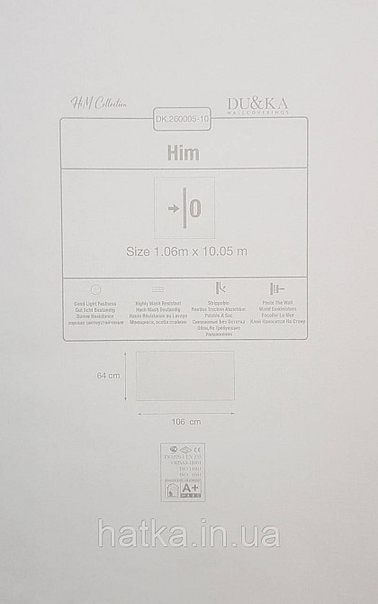 Шпалери вініл на флізеліні гарячого тиснення DU&KA Him 1.06х10 однотон тонкі смужки чорні графіті з глянцем Київ - фото 4