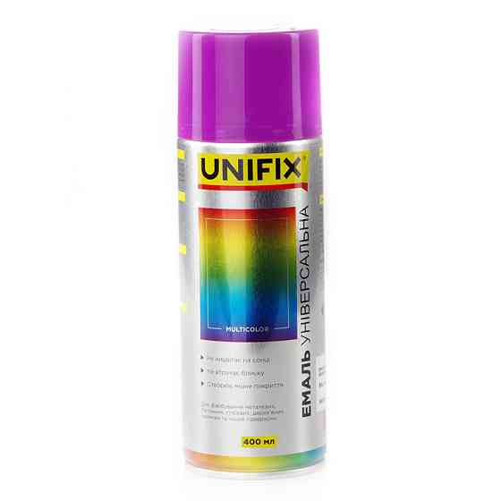 Эмаль акриловая универсальная RAL 4005 Фиолетовый гл. 400мл UNIFIX Ровно