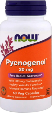 Пикногенол Now Foods Pycnogenol 30 мг 60 капс Киев