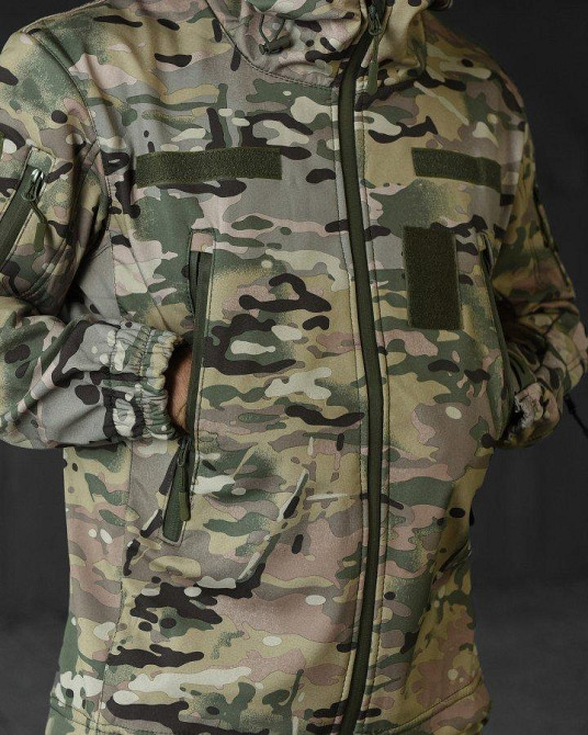 Осіння весняна чоловіча тактична куртка region софшел мультикам XL Одеса - фото 5