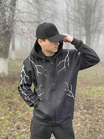 Преміум зіп худі з рефлективними блискавками Чернівці