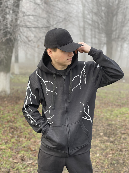 Преміум зіп худі з рефлективними блискавками Черновцы - изображение 3