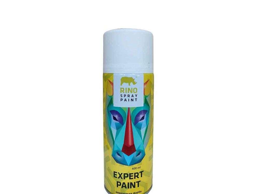 Фарба аерозольна алкідна 9010М Білий матовий ТМ RINO EXPERT Київ - фото 1
