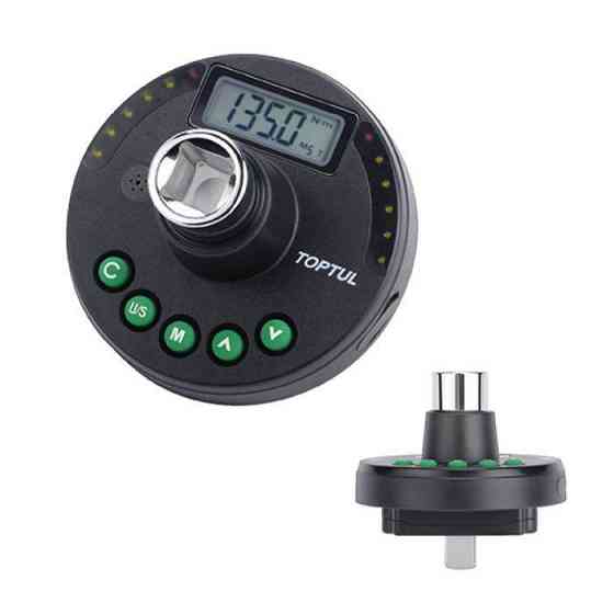 Адаптер динамометричний цифровий TOPTUL + шкала довороту 1/2" 10-200Нм DTA-200A4 Одеса