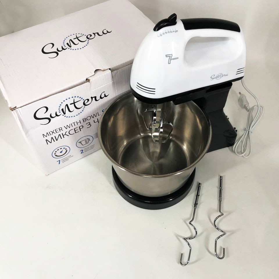 Двовіночковий міксер для кухні, Ручний переносний міксер Надійний невеликий для кухні MT-77 Івано-Франківськ - фото 8