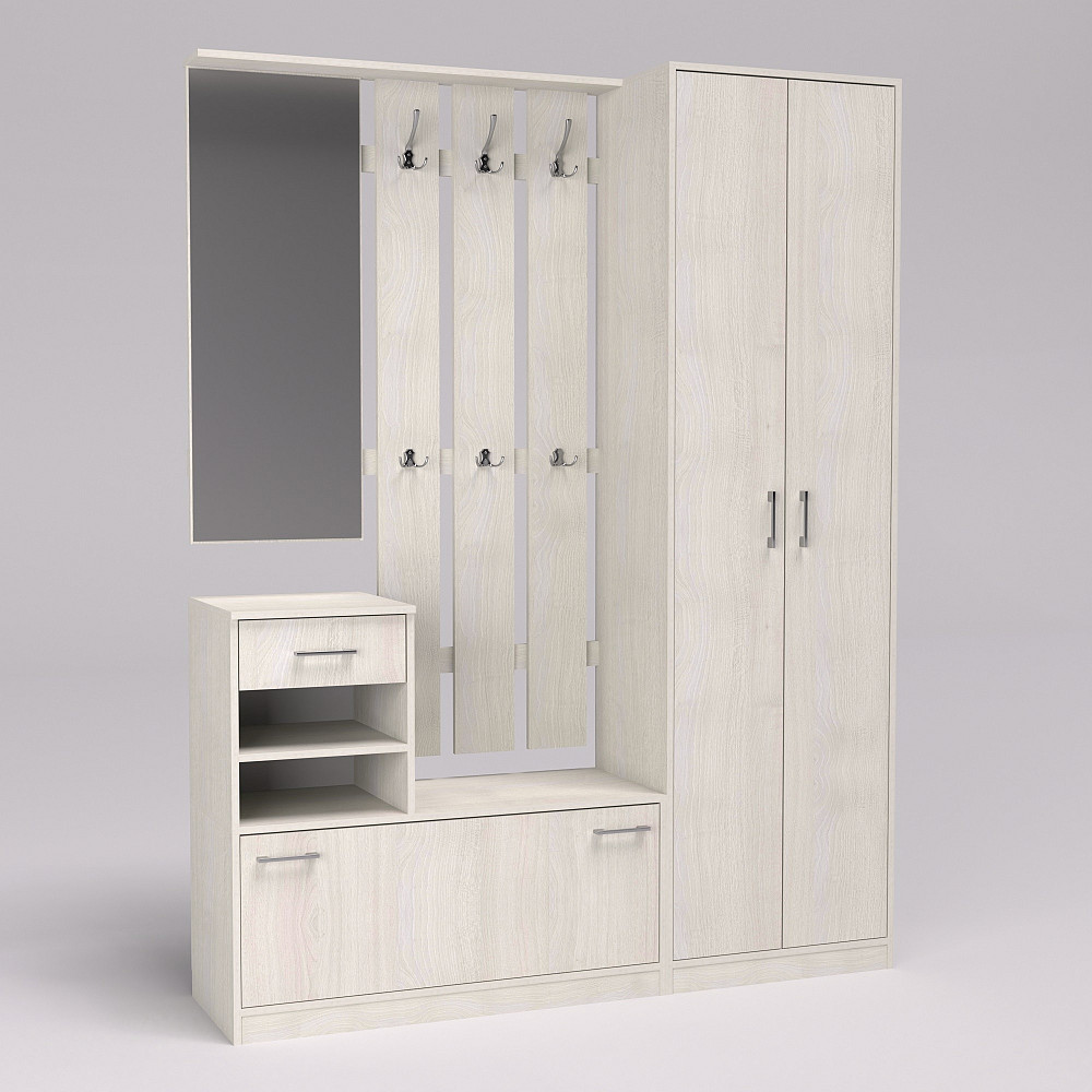 Прихожая Соло-3, Дуб Шамоні Світлий, 1600/400/2100 Львов - изображение 1